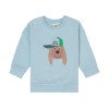 Blauwe trui met hond - Kids sweater pale blue 